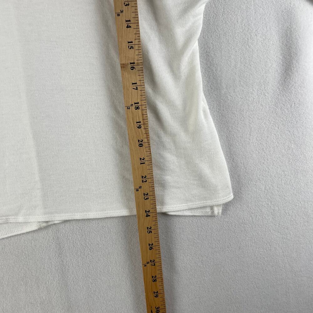 Green Envelope Women's White Cowl Neck Dolman Sleeve Large Top - Picture 4 of 8